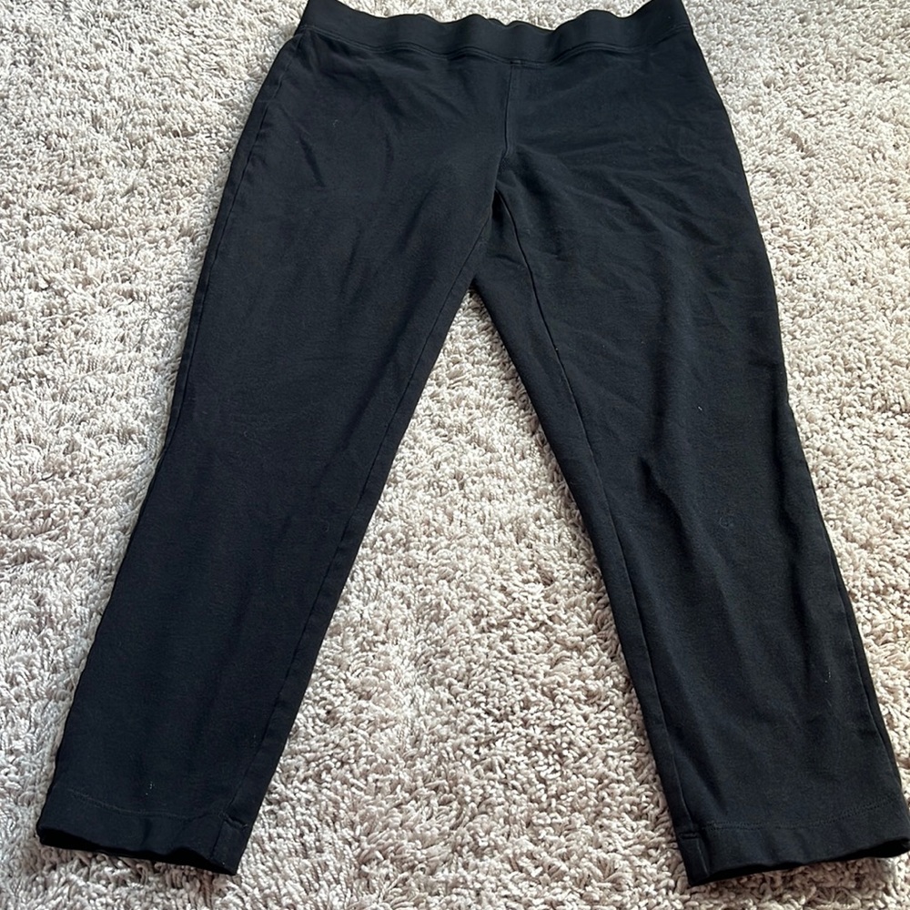 Express black cropped leggings